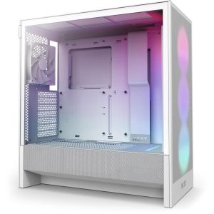Кутия NZXT H5 Flow RGB 2024 White, Mid-Tower 1