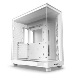 Кутия NZXT H6 Flow Matte White - Middle Tower 1