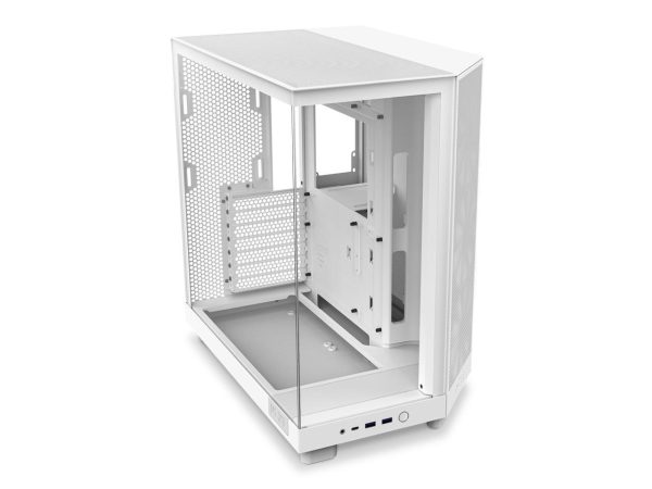 Кутия NZXT H6 Flow Matte White - Middle Tower 3