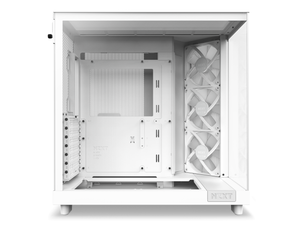 Кутия NZXT H6 Flow RGB Matte White - Middle Tower 14