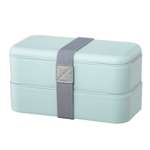 Кутия за храна Xavax Bento Box, 2 x 500ml, Пастелно синьо 1