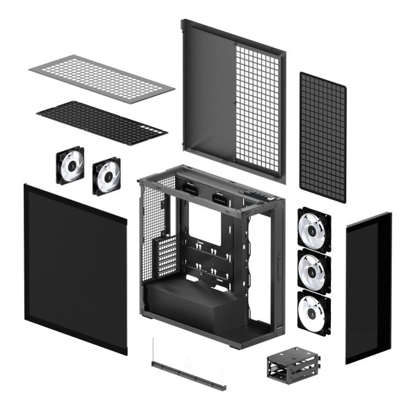 Кутия за компютър Arctic Xtender Mirror - Black Mid-Tower 8
