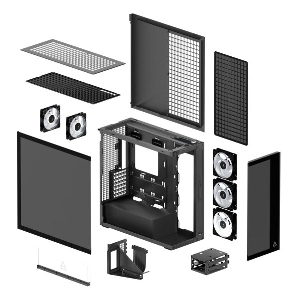 Кутия за компютър Arctic Xtender VG - Black Mid-Tower 8