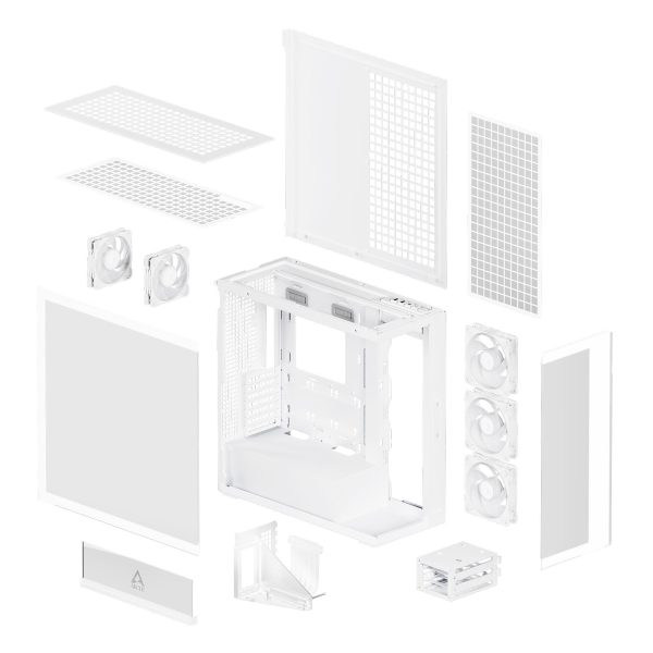 Кутия за компютър Arctic Xtender VG - White Mid-Tower 8