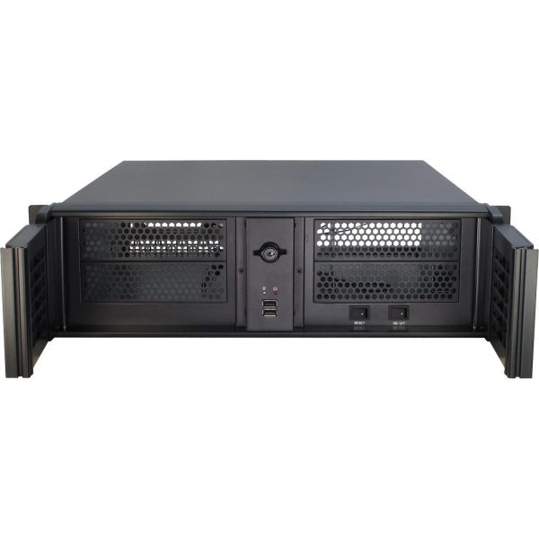 Кутия за сървър InterTech 3U 3098-S, 19", Чернa 2
