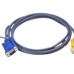 KVM кабел ATEN, PC HDB & USB към 3in1 SPHD(Keyboard/Mouse/Video), Вграден PS/2 към USB конвертор, 3 м 1