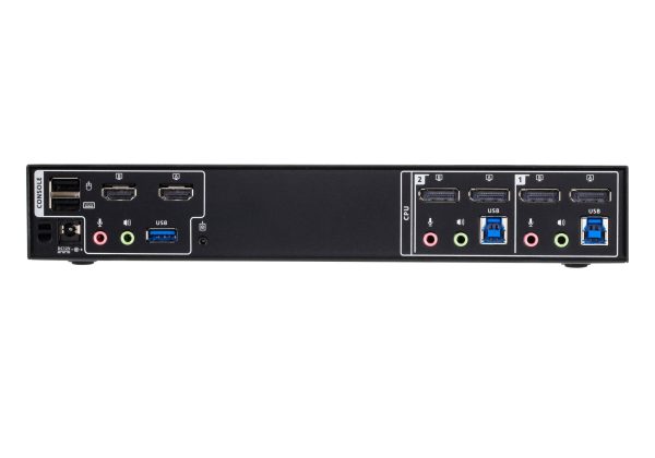 KVM превключвател, ATEN CM1942, 2-портов, USB, HDMI, DisplayPort, Mini-Matrix Boundless 3