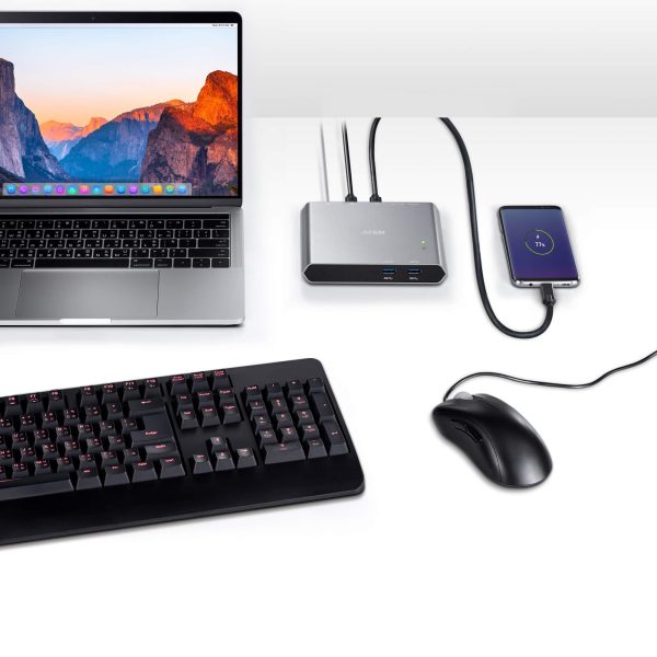 KVM превключвател, ATEN US3310, 2-портов, 4K, HDMI, USB-C 8