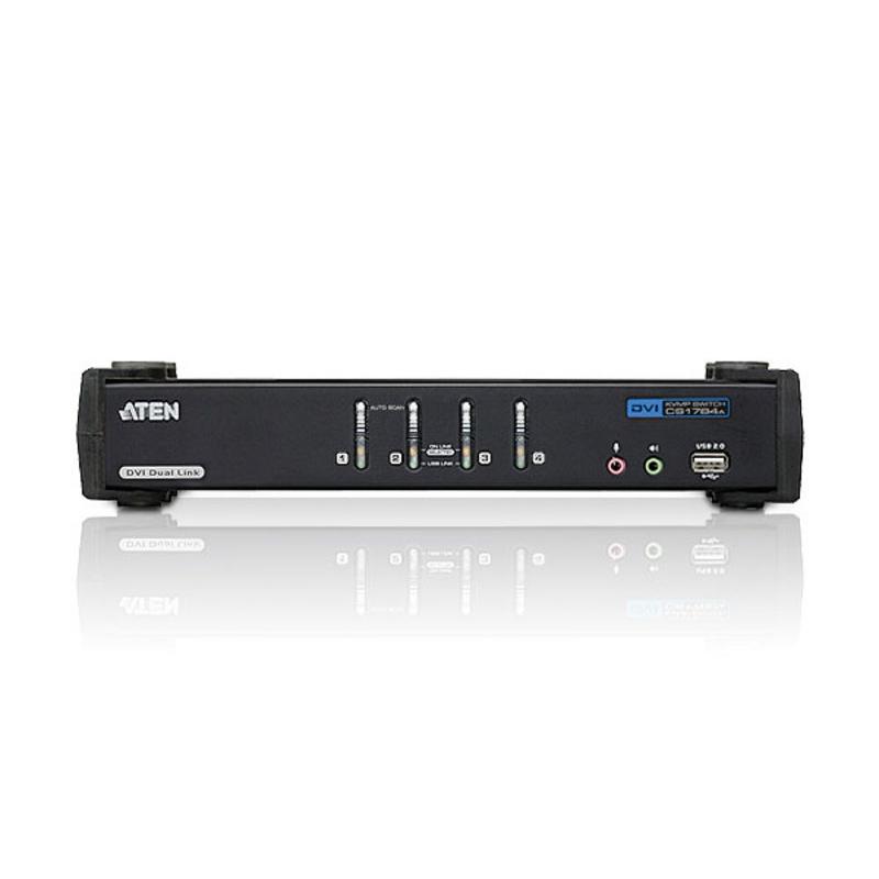 KVMP превключвател ATEN CS1784A, 4-портов, USB, DVI Dual Link, Audio 2