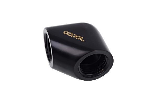 L-конектор Alphacool Eiszapfen, G1/4 AG вътрешна резба G1/4 IG, Черен мат 2