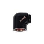 L-конектор Alphacool HF, G1/4 външна - вътрешна резба, Черен мат 1