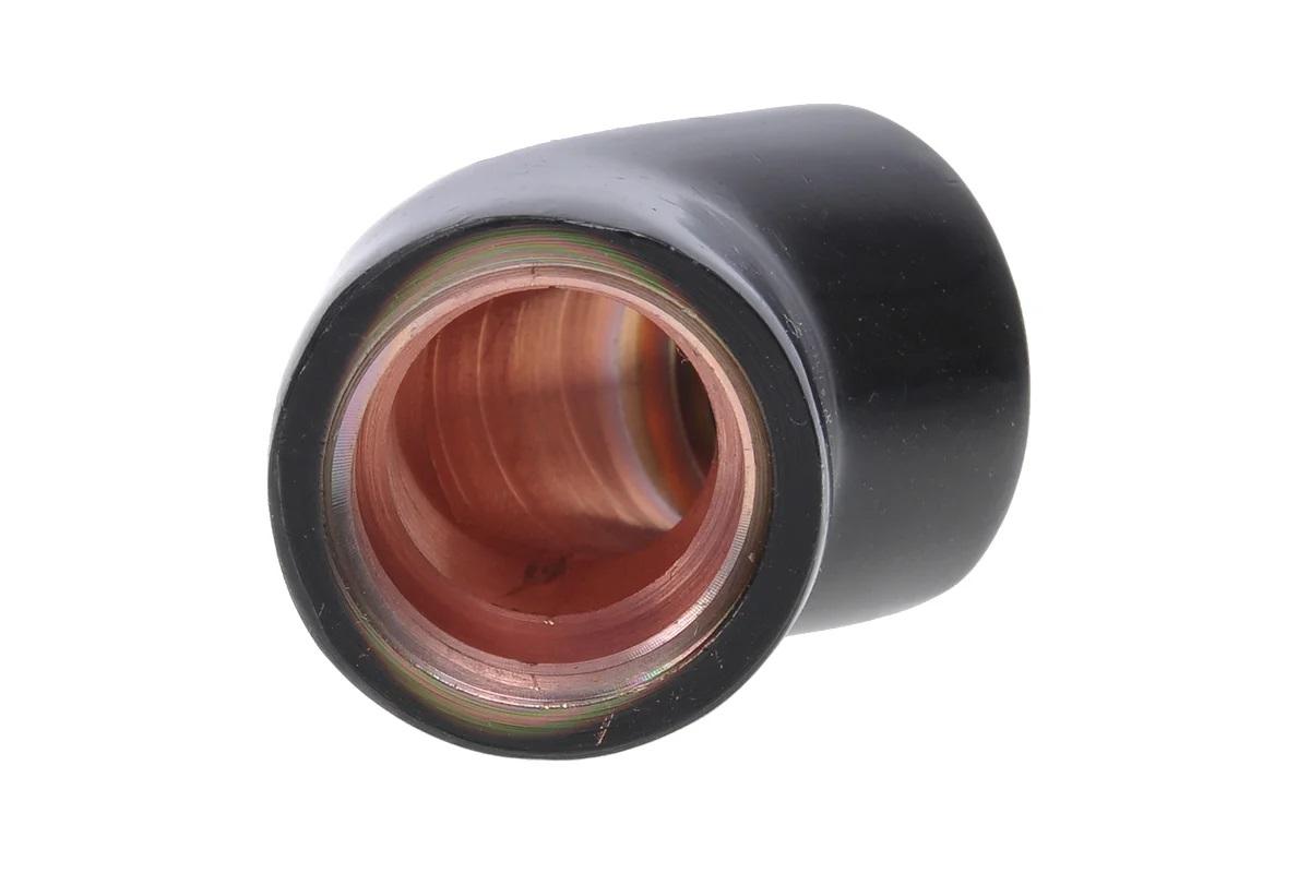 L-конектор Alphacool HF, Вътрешна резба G1/4 - G1/4, 45°, Черен мат 3