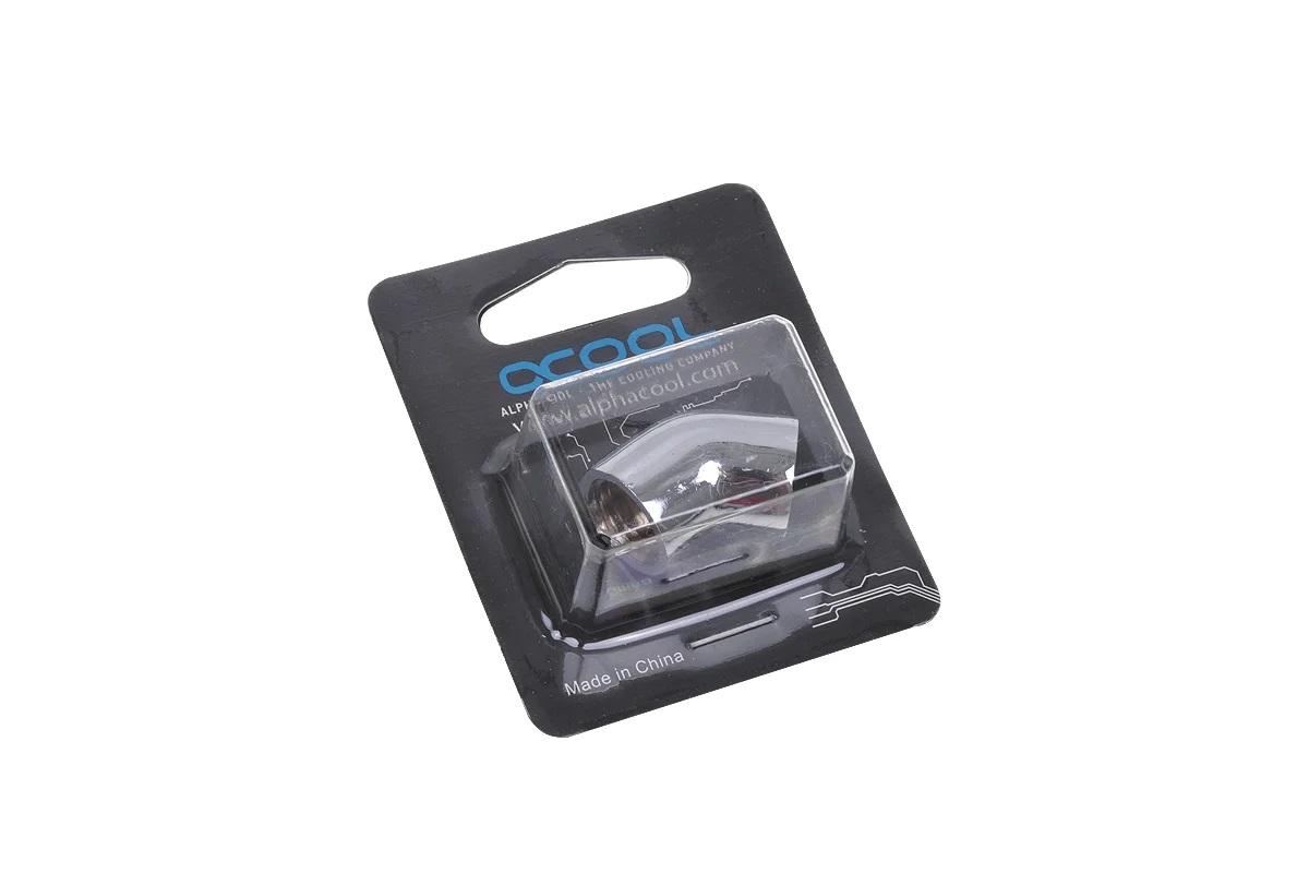 L-конектор Alphacool HF, Вътрешна резба G1/4 - G1/4, 45°, Хром 3