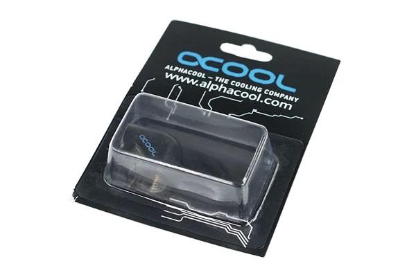 L-конектор Alphacool HF, Вътрешна резба G1/4 - G1/4, 90°, Черен мат 4