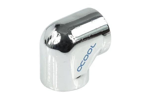 L-конектор Alphacool HF, Вътрешна резба G1/4 - G1/4, 90°, Хром 2