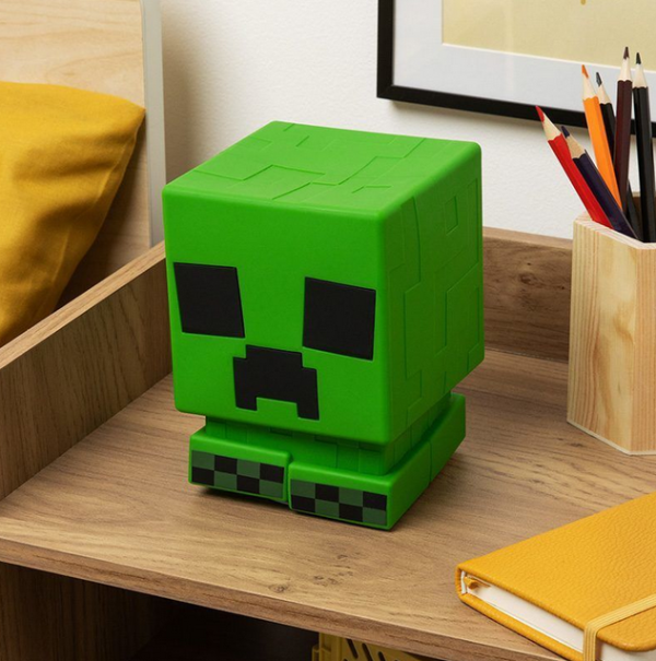 Лампа Paladone: Minecraft - Creeper SquishyGlo Silicone Light Rechargeable, PP14710MCF 4