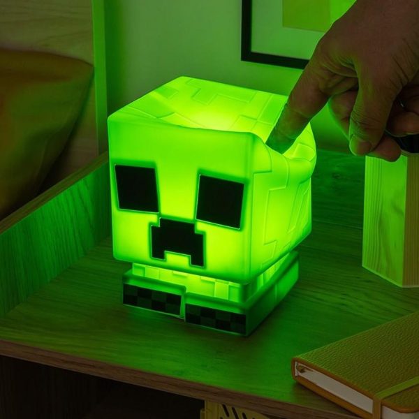 Лампа Paladone: Minecraft - Creeper SquishyGlo Silicone Light Rechargeable, PP14710MCF 6