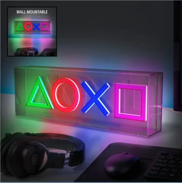 Лампа Paladone: Playstation - LED Neon Light, PP12716PS 3