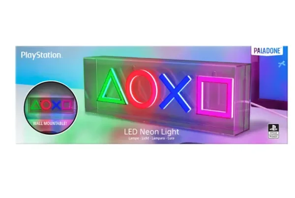 Лампа Paladone: Playstation - LED Neon Light, PP12716PS 4