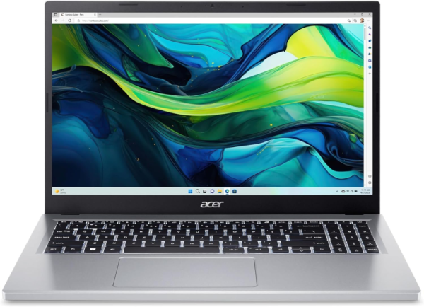 Лаптоп Acer Aspire Go 15 AG15-32P-362S - 15.6" FHD IPS, Intel Core 3 N355, 2x8GB DDR5, 512GB SSD, Free DOS 1