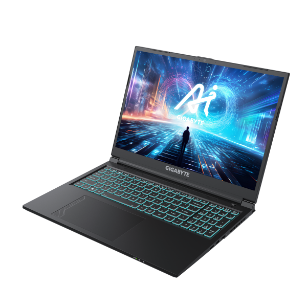 Лаптоп GIGABYTE G6 MF-H2EE893KD -16" FHD 165Hz, Intel Core i7-13620H, 16GB DDR5, 512GB SSD Gen4, nVIdia RTX 4050 6GB GDDR6, Free DOS 3
