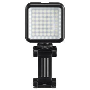LED лампа Hama 49 BD, за допълнително осветяване на записи с камера и смартфон, Черна 1