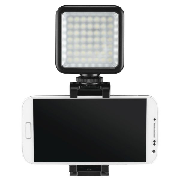 LED лампа Hama 49 BD, за допълнително осветяване на записи с камера и смартфон, Черна 6
