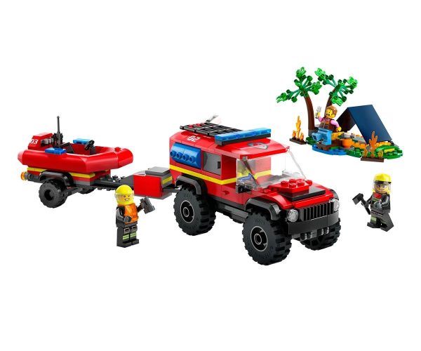 LEGO City - 4x4 Fire Truck with Rescue Boat - 60412 2