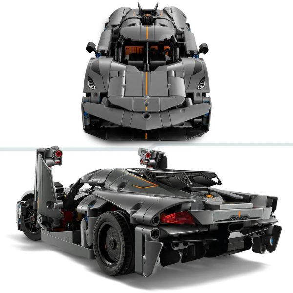 LEGO Technic - Koenigsegg Jesko Absolut Grey Hypercar, 42173 4