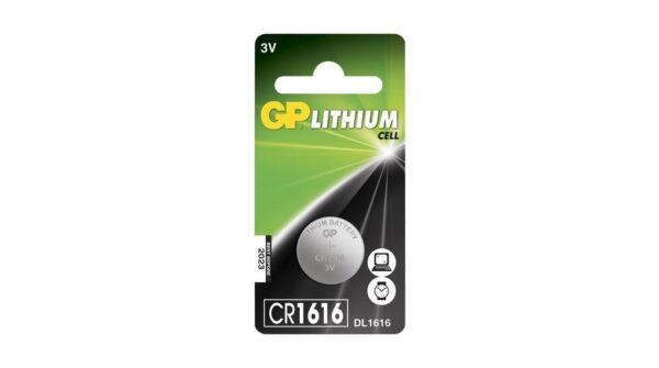 Литиева бутонна батерия GP CR 1616 3V 1 бр. в блистер /цена за 1 бр./ GP 1