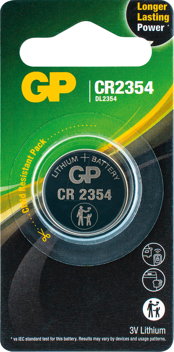 Литиева бутонна батерия GP CR-2354 3V 1 бр. в блистер /цена за 1 бр./ 1