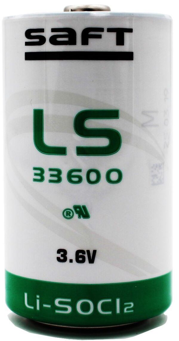 Литиево тионил хлоридна батерия SAFT LSH20, LS33600 3,6V R20 17Ah STD /с пъпка/ 1