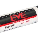 Литиево тионилхлоридна батерия  3,6V AA R6 2,7Ah ER14505 /STD /с пъпка/ EVE BATTERY 1