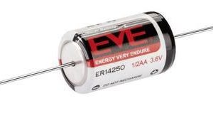 Литиево тионилхлоридна  батерия EVE 3.6 V  1/2AA ER14250 /AX/ с накрайници жички  EVE BATTERY 1