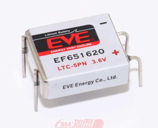 Литиево тионилхлоридна батерия LTC-5PN industrial 3,6V 550mAh EVE BATTERY 1