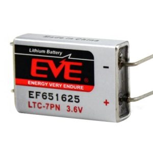 Литиево тионилхлоридна  батерия LTC-7PN  EP651625 industrial 3,6V  750mAh EVE BATTERY 1