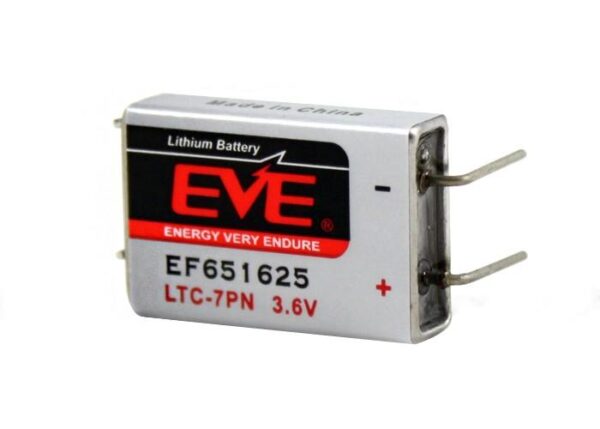 Литиево тионилхлоридна батерия LTC-7PN EP651625 industrial 3,6V 750mAh EVE BATTERY 1