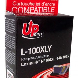 Мастилница UPRINT 14N1095, LEXMARK 100XL/Lex S305/S405/S505/S605/Pro705/Pro805, Yellow 1