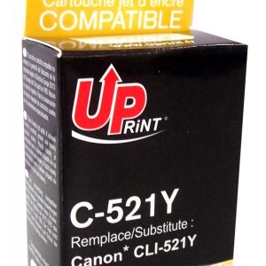 Мастилница UPRINT CLI521 CANON, С чип, Yellow 1