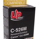 Мастилница UPRINT CLI526 CANON, С чип, Magenta 1