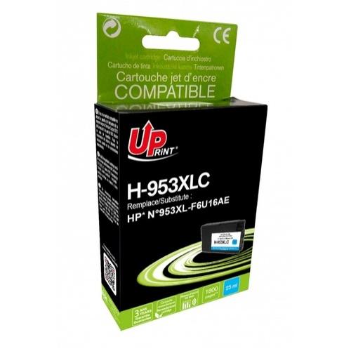 Мастилница UPRINT F6U16AE, HP 953XL, OfficeJet Pro 8210/8710/7720, 25 ml, Cyan 1