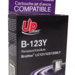 Мастилница UPRINT LC121/123/127 BROTHER, Yellow 1