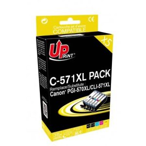 Мастилници UPRINT комплект CANON PGI-570 + CLI-571BK/C/M/Y XL 1