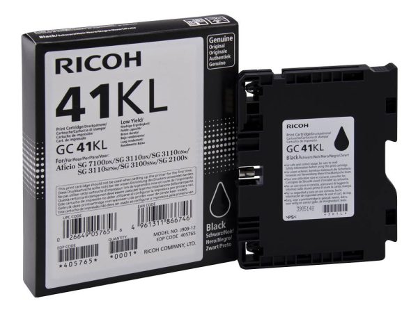 Мастило гел RICOH GC 41KL, GelJet SG 2100N/2100DN, 600 копия Черен 1