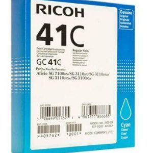 Мастило гел RICOH GC41C, 2200 копия Cyan 1