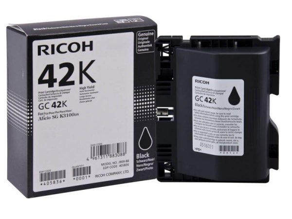 Мастило гел RICOH GC42K, 10000 копия , Черен 1