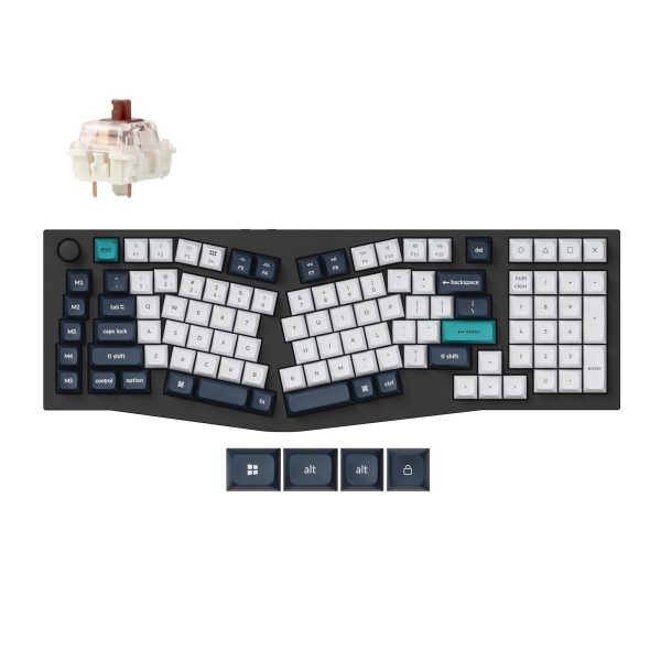 Механична клавиатура Keychron Q13 Max Carbon Black - Wireless, Jupiter Brown 1