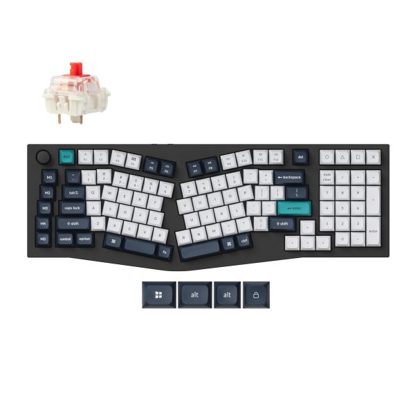 Механична клавиатура Keychron Q13 Max Carbon Black - Wireless, Jupiter Red 1