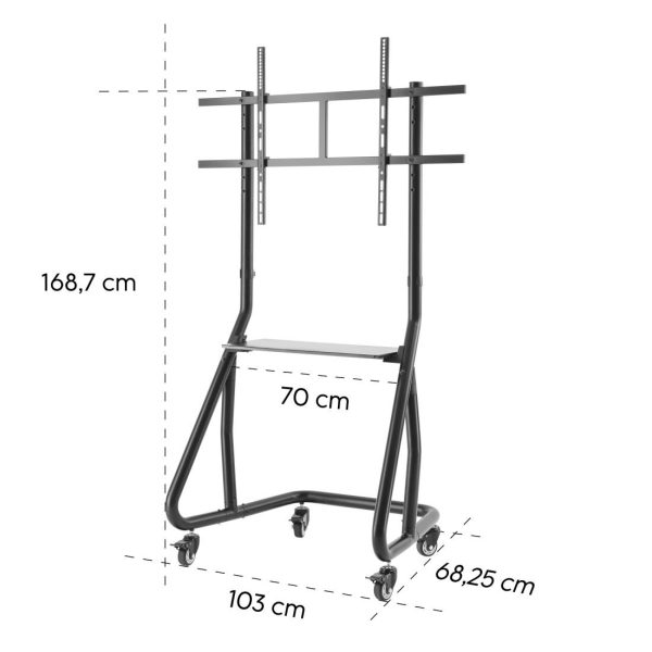 Метална стойка за TV, Trolley, 254 см (100"), 220875 10