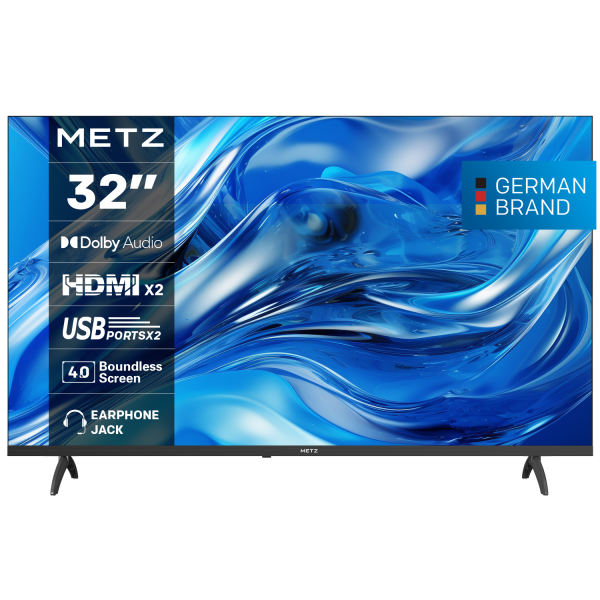 METZ Телевизор 32" LED HD TV 1366x768, 2x10W 2